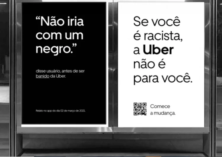 Uber faz campanha antirracista (Uber/Divulgação)