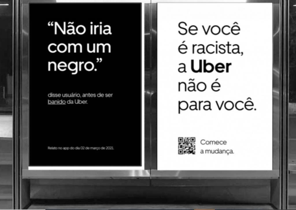 Uber faz campanha antirracista com exemplos de situações reais