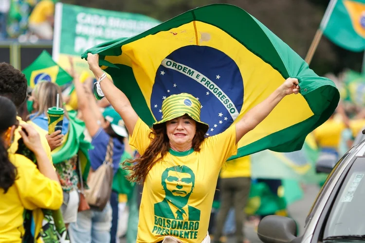 Protesto a favor: concentrações aconteceram em algumas das principais cidades brasileiras, como Brasília, São Paulo e Rio de Janeiro (AFP/AFP)