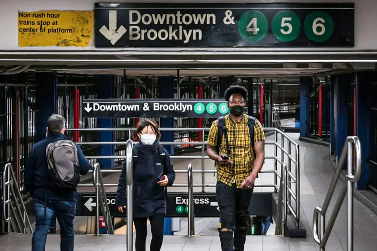 Nova York: sistema de transporte subterrâneo, usado diariamente por cerca de 4 milhões de pessoas (AFP/AFP)