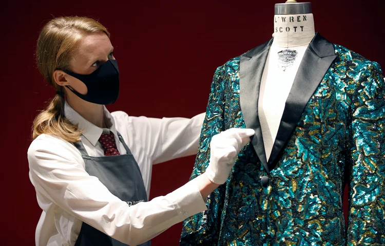 Jaqueta "Glamouflage" criada para Mick Jagger  vai a leilão. (John Sibley/Reuters)