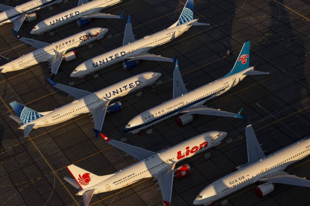 Aviões Max da Boeing: empresa concorda em pagar US$ 200 milhões por ter afirmado que 737 MAX era seguro (Bloomberg/Bloomberg)