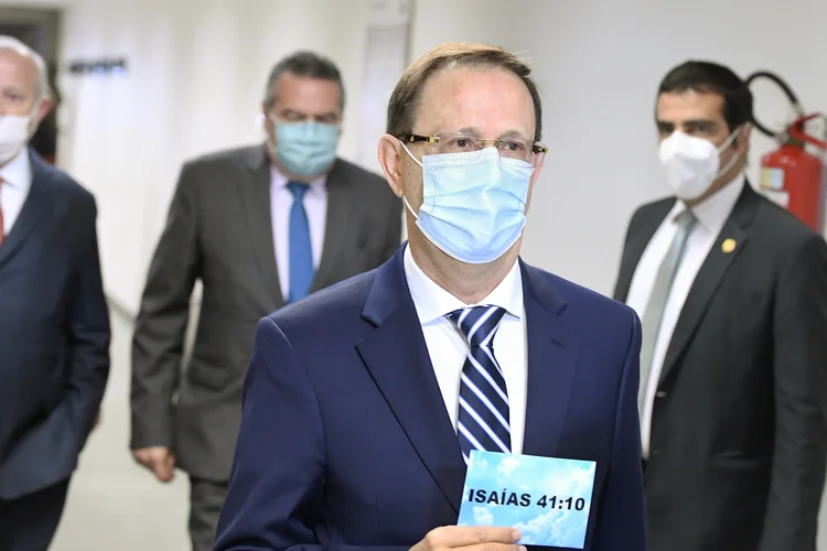 Empresário Carlos Wizard Martins chega ao Senado para prestar depoimento à CPI da Covid (Edilson Rodrigues/Agência Senado)