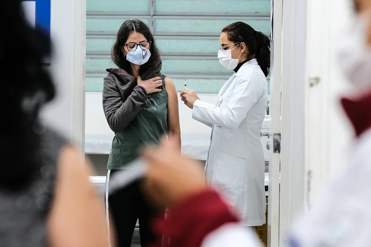 Vacinação contra o covid-19 em São Paulo capital. (Eduardo Frazão/Exame)