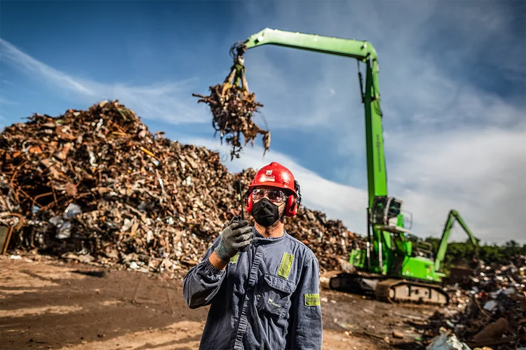 Gerdau adotou matriz de produção que tem a reciclagem de sucata ferrosa como principal matéria-prima (Gerdau/Divulgação)