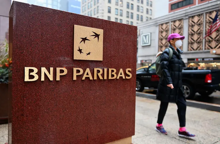 Logo do BNP Paribas: banco vem se posicionando para capturar demanda por títulos verdes (ANGELA WEISS/Getty Images)