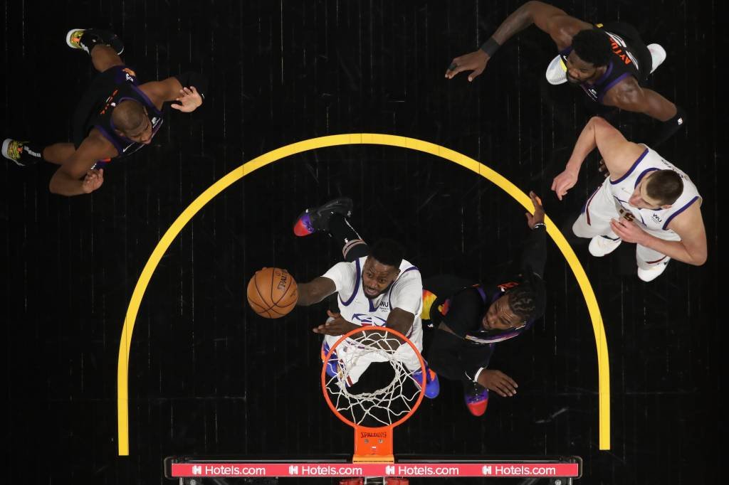 A sensibilidade e tempo preciso da Getty Images nos Playoffs da NBA