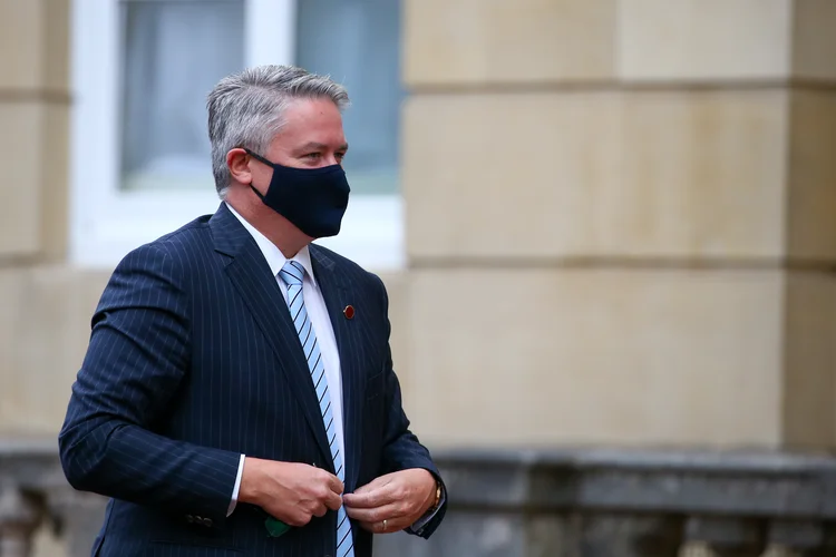 O secretário-geral da OCDE, Mathias Cormann: alíquota mínima de 15% para o imposto corporativo global daria aos países margem suficiente para competir (Hollie Adams/Bloomberg/Getty Images)
