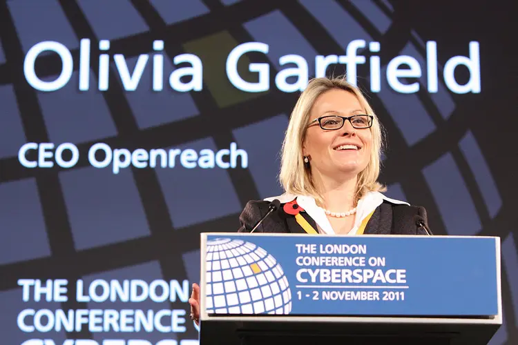 Olivia Garfield, CEO da companhia de água Severn Trent, em 2011. (Foreign and Commonwealth Office/Flickr)