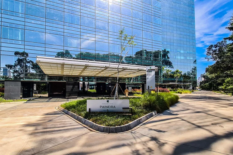 Entrada de uma das torres corporativas do Parque da Cidade, na zona sul de São Paulo | Foto: Divulgação (Siila/Divulgação)