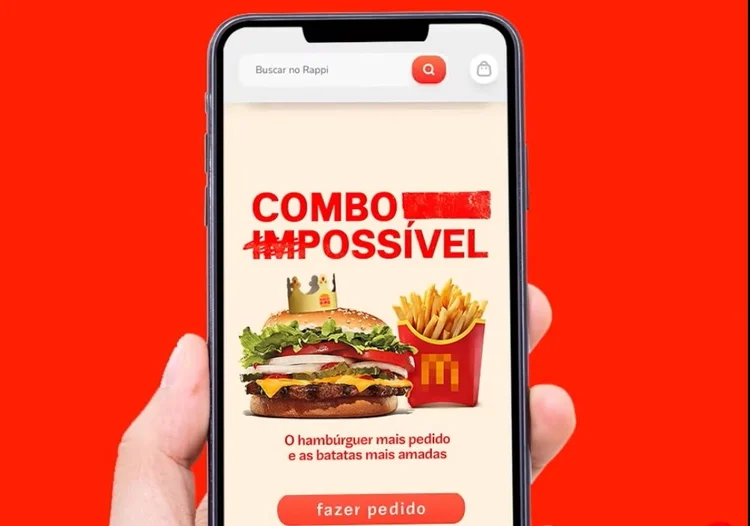 Rappi faz ação exclusiva com Burger King e McDonald's (Rappi/ Youtube/Reprodução)