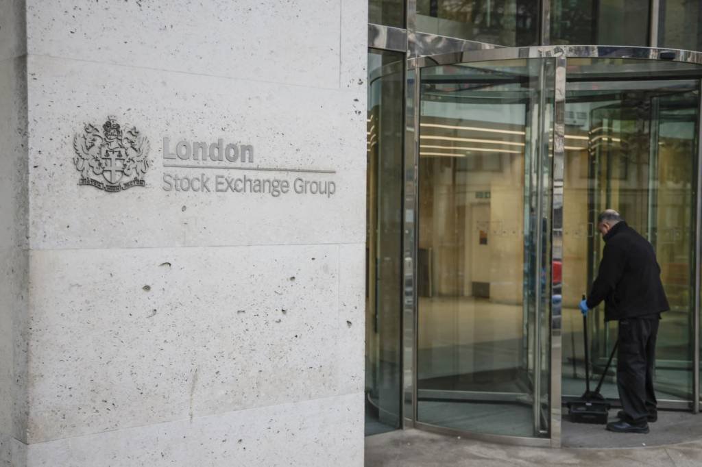 Sede da Bolsa de Valores de Londres na City of London (Jason Alden/Bloomberg/Getty Images)