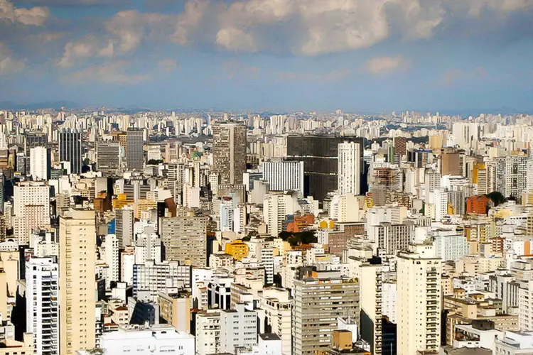 A cidade de São Paulo: investimentos em ações climáticas nas cidades precisam mais do que dobrar (Google Maps/Reprodução/Reprodução)
