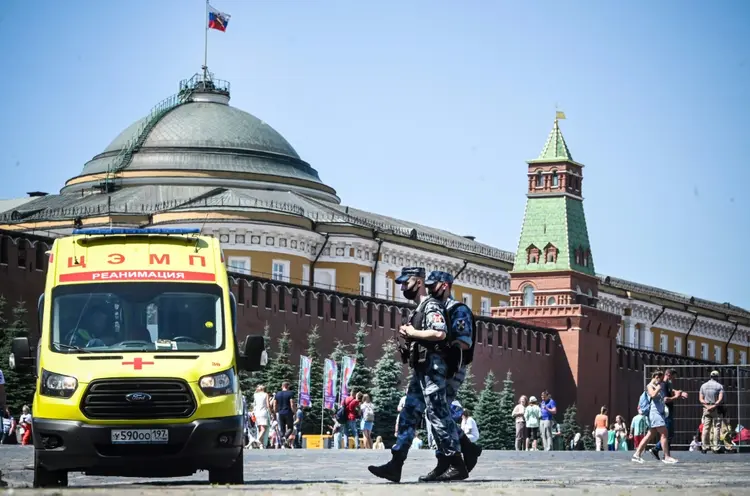 Rússia: país é o sexto com mais casos diagnosticados de covid, com 5,3 milhões desde o início da pandemia (AFP/Reprodução)