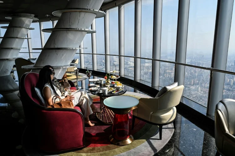 Vista panorâmica do restaurante do "J Hotel". (AFP/AFP Photo)