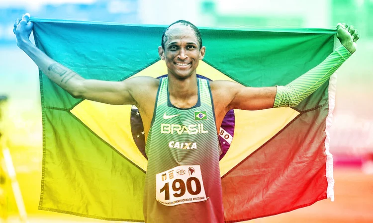 LIMA, PERU - May 25:  Alison Santos of Brazil competed 400 Metres Hurdles during the South American Championship at the South American Athletics Championships on May 24, 2019 in Lima, Peru (Photo Wagner Carmo / CBAt) (Wagner Carmo/CBAt/Agência Brasil)