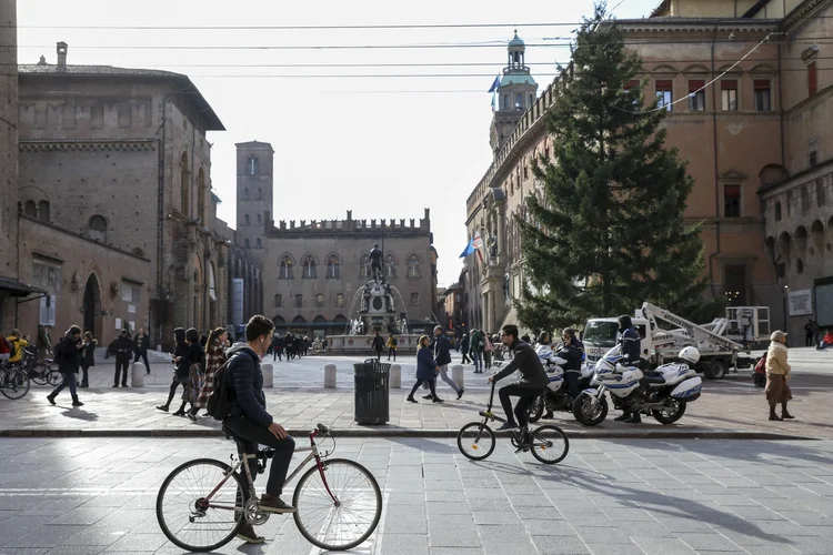 Com a reabertura na Itália, um museu em Bolonha está experimentando a tecnologia de câmeras que observam como os visitantes observam as obras de arte. (Bloomberg/Bloomberg)