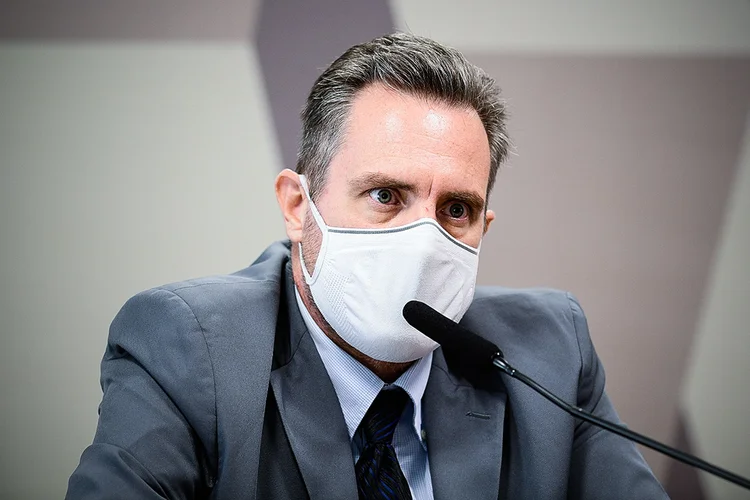Em pronunciamento, à CPI representante da empresa Davati Medical Supply, Luiz Paulo Dominguetti Pereira (Pedro França/Agência Senado/Flickr)