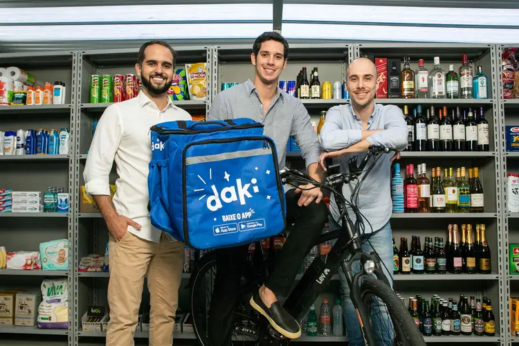 Rodrigo Maroja, Alex Bretzner e Rafael Vasto, fundadores da Daki: startup se tornou unicórnio em menos de um ano de mercado (Gabriel Reis/Divulgação)