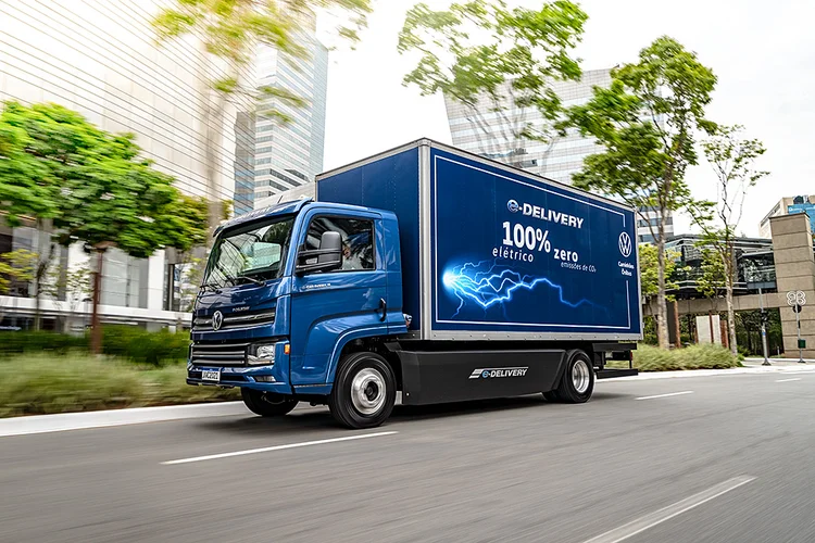 VW e-Delivery: o primeiro caminhão elétrico 100% desenvolvido, testado e fabricado no Brasil (VOLKSWAGEN/Divulgação)