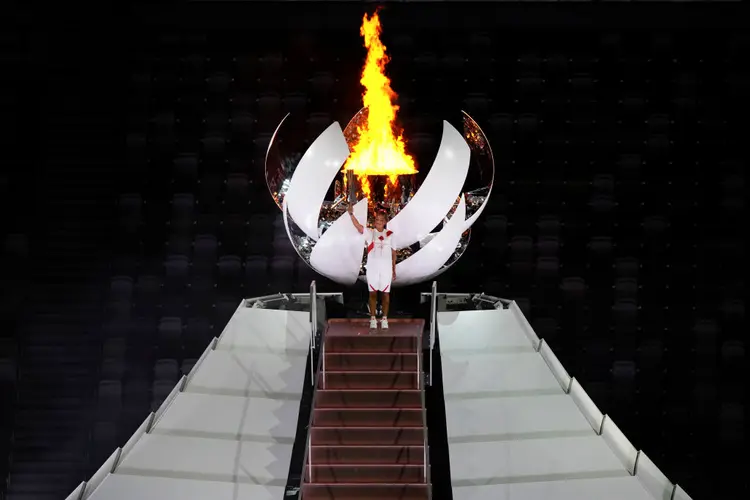 Cerimônia de abertura da Olimpíada 2021 (Fred Lee / Colaborador/Getty Images)