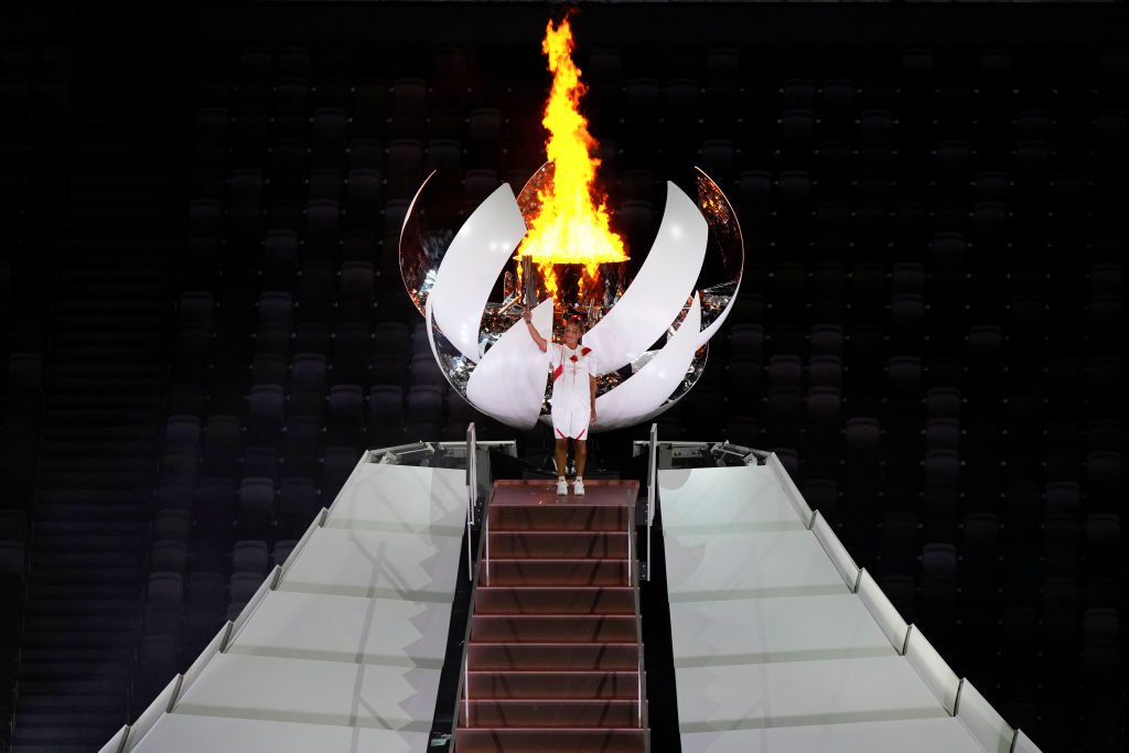 Cerimônia de abertura da Olimpíada 2021 (Fred Lee / Colaborador/Getty Images)
