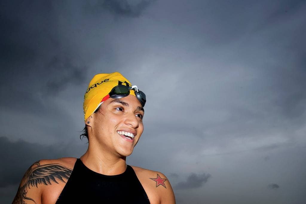 A atleta Ana Marcela Cunha. (Buda Mendes/Getty Images)