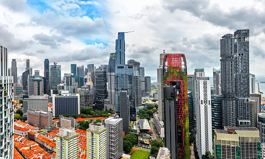 Distrito financeiro de Singapura, na Ásia: país tem o 3º maior PIB per capita do mundo por poder de paridade de compra (Getty Images/Getty Images)