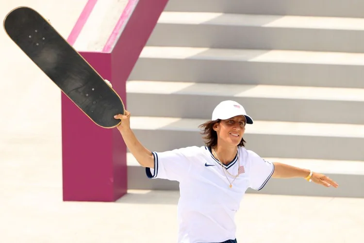 Skate e MIT: além de atleta do Skate, Alexis Sablone fez mestrado em arquitetura (Ezra Shaw / Equipe/Getty Images)