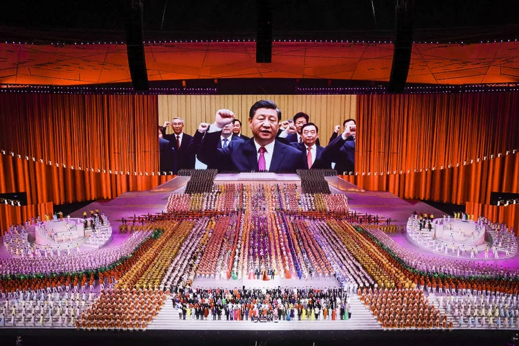 Xi Jinping celebra avanço irreversível da China no centenário do Partido Comunista (Lintao Zhang / Equipe/Getty Images)