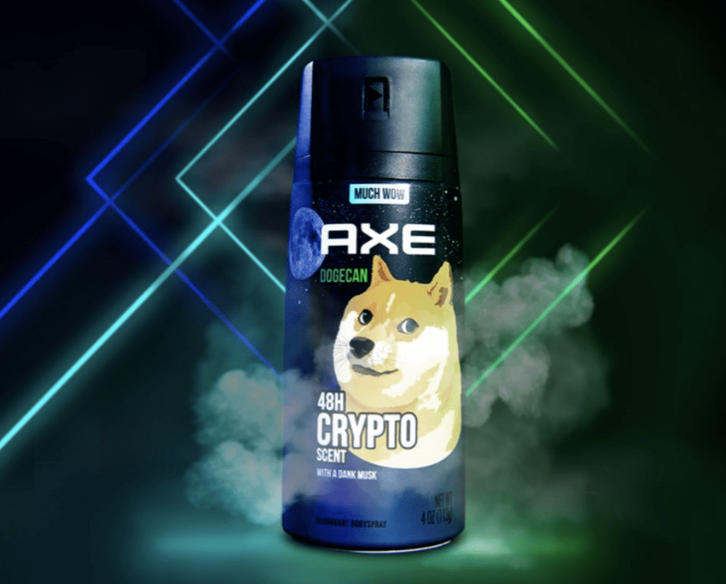 Axe lança "Doge Can", edição limitada de desodorante inspirada na dogecoin