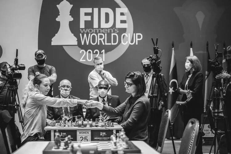 Copa do Mundo de Xadrez: pela primeira vez, torneio conta com edição feminina (Anastasiia Korolkova/FIDE/Divulgação)