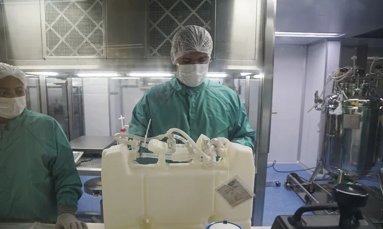 Remessa: novo lote será capaz de produzir 11 milhões de doses da vacina (Fiocruz/Divulgação)