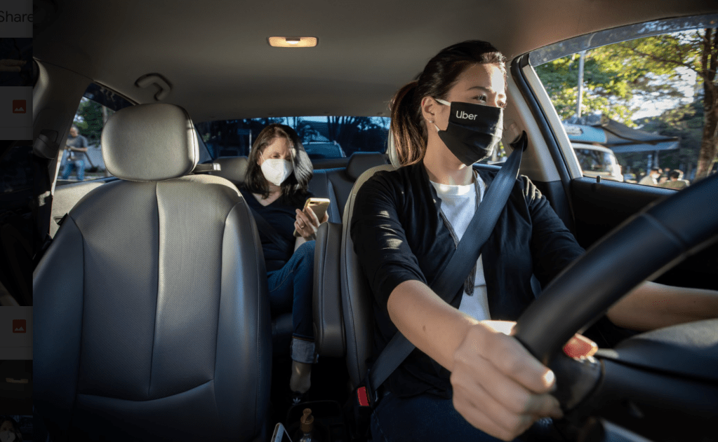 Uber: saiba se ainda é necessário o uso de máscaras faciais na modalidade de transporte. (Uber/Divulgação)