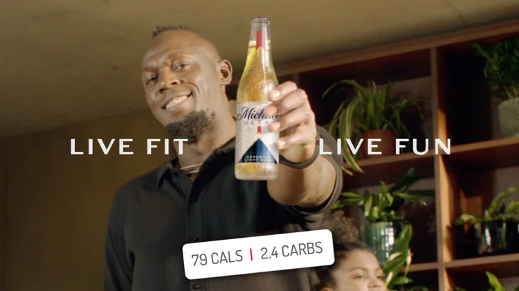 Usain Bolt se torna embaixador da cerveja Michelob Ultra (Michelob Ultra/Divulgação)