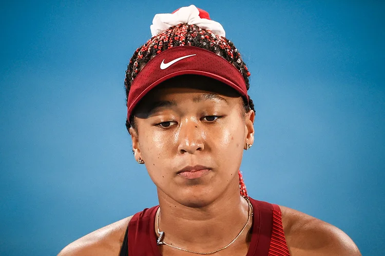 Tenista japonesa Naomi Osaka: ela saiu de Roland Garros depois de ser punida por se recusar a dar entrevistas coletivas (Mike Segar/Reuters)