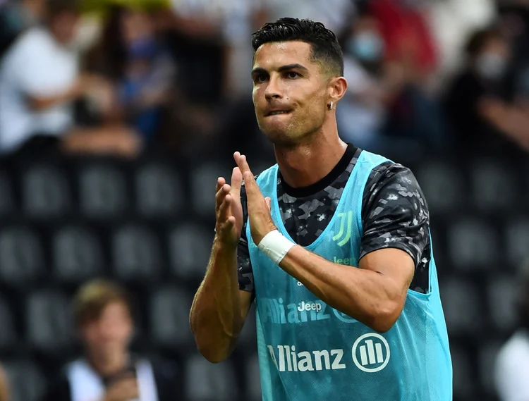 Cristiano Ronaldo em Udine, na Itália. (Massimo Pinca/Reuters)