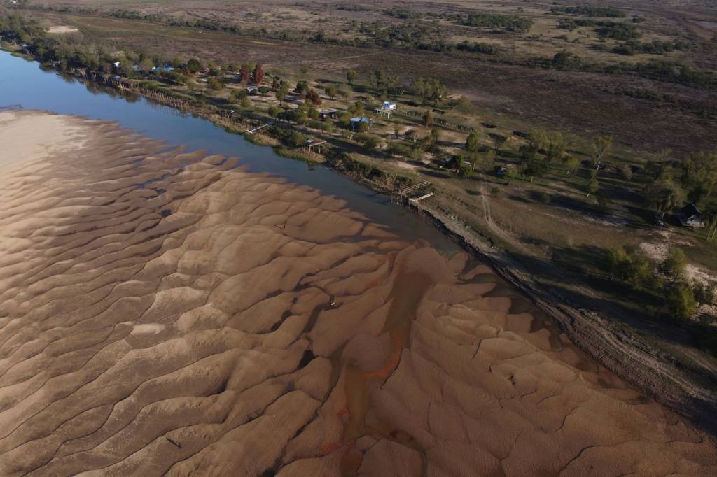 No Brasil, pior desastre natural seca na bacia do rio da Prata (Bloomberg/Bloomberg)