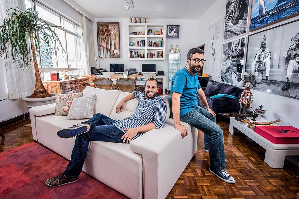 Gabriel Braga (à esq.) e André Penha, cofundadores do QuintoAndar: startup amplia investimento em tecnologia | Foto: Germano Lüders/EXAME (Germano Lüders/Exame)