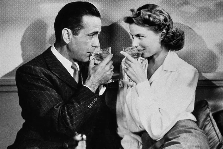 Humphrey Bogart e Ingrid Bergman em Casablanca:  imagem envelhecida (Sunset Boulevard/Corbis/Getty Images)