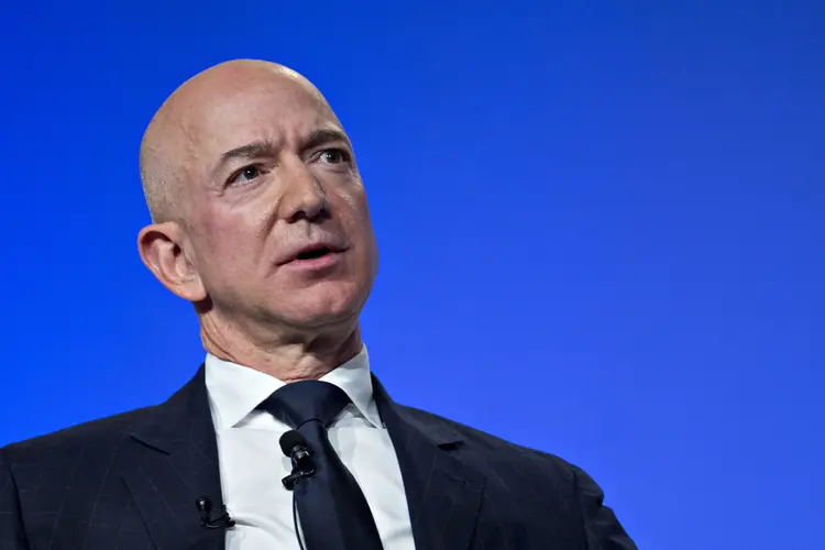 No clube de bilionários, quem mais sentiu a mudança de ânimo dos investidores foi Jeff Bezos (Andrew Harrer/Bloomberg/Getty Images)