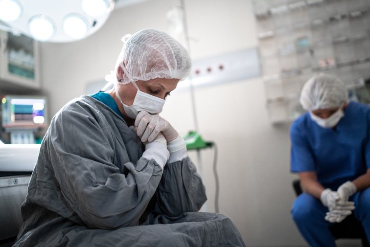 Hospital: média de casos supera 57 mil (FG Trade/Getty Images)
