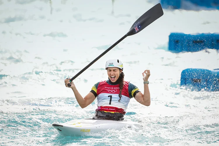 A medalhista olímpica Jessica Fox. (Harry How/Getty Images)