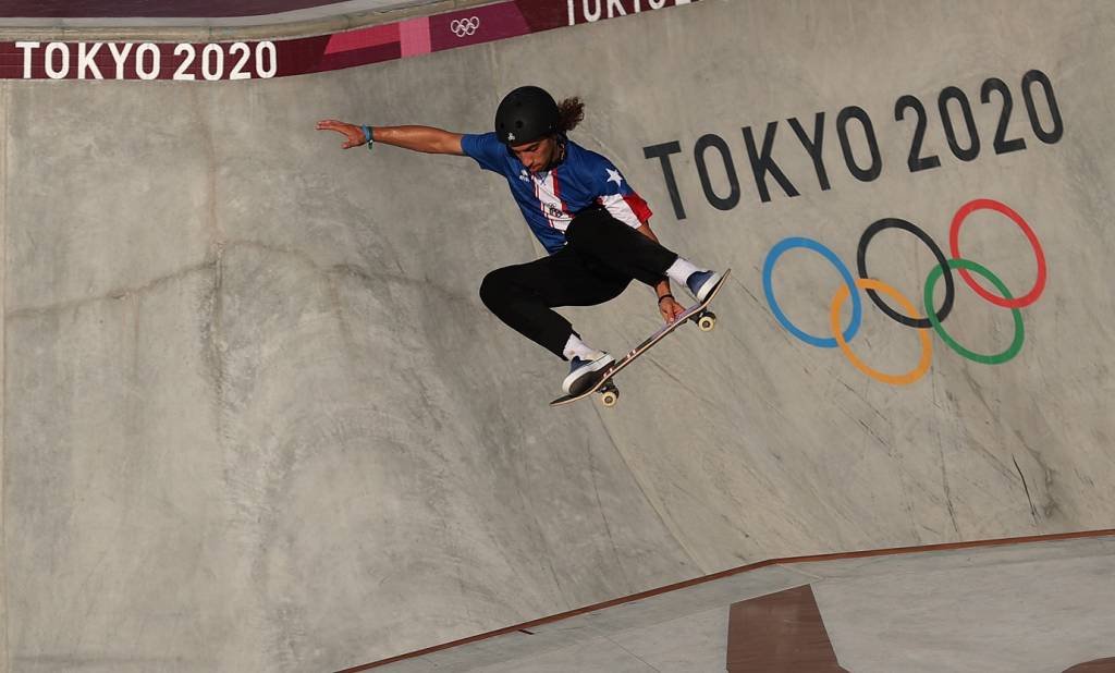 Treino histórico, primeiro do skate em Jogos, reúne atletas do