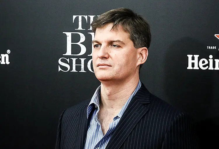 Michael Burry no lançamento do filme "A Grande Aposta" (Astrid Stawiarz / Correspondente/Getty Images)