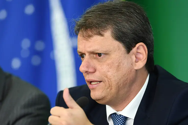 Tarcísio de Freitas: governador eleito diz esperar "sensibilidade" do governo federal sobre Porto de Santos (EVARISTO SA / AFP/Getty Images)