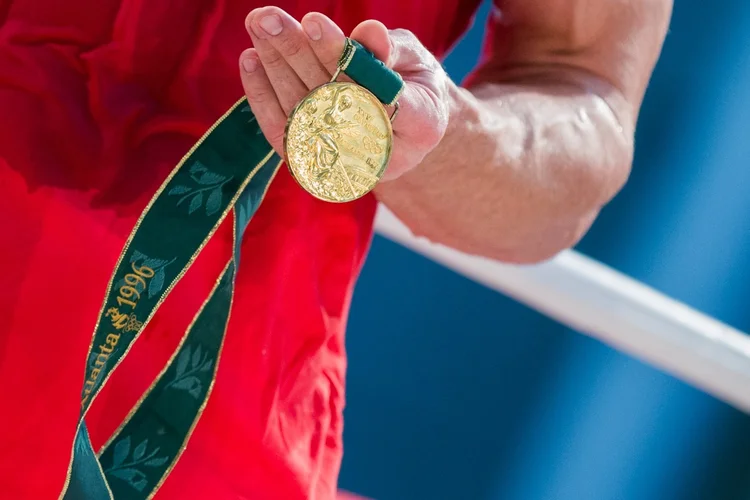 Olimpíada de Atlanta: boxeador Wladimir Klitschko vendeu seu ouro por 1 milhão de dólares.  (Rolf Vennenbernd//Getty Images)