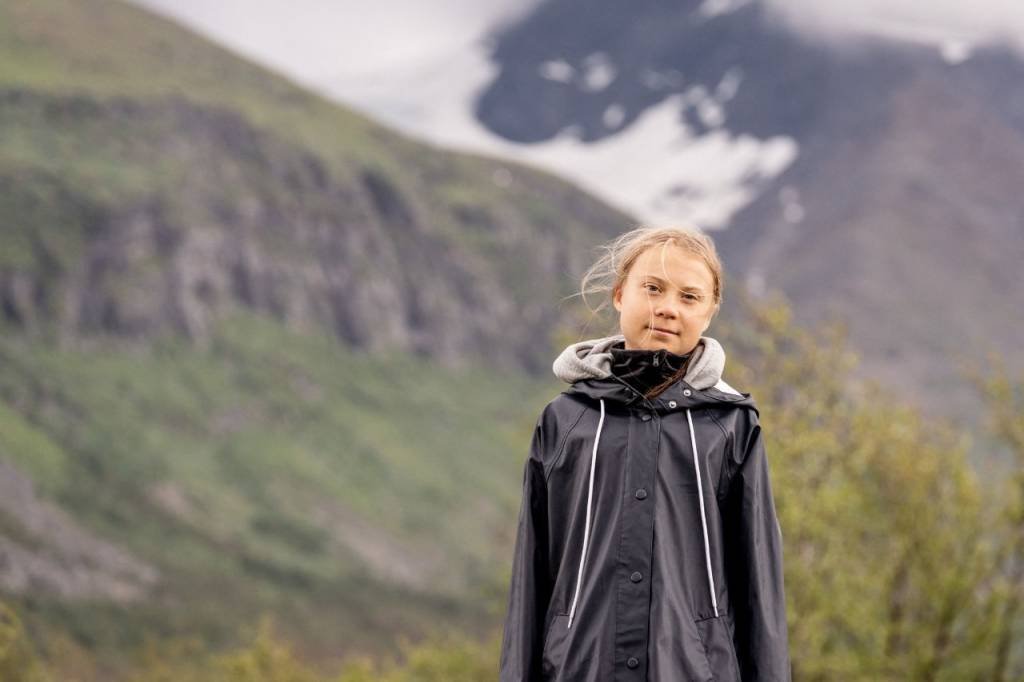Greta Thunberg: ativista foi capa do mês de agosto da Vogue Escandinávia.  (CARL-JOHAN/Getty Images)