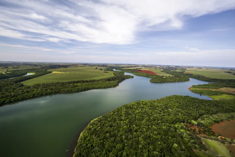 Hidrelétrica de Itaipu: matriz solar ultrapassou a quantia de energia produzida pela maior hidrelétrica do país (Alexandre Marchetti/Itaipu Binacional/Divulgação)