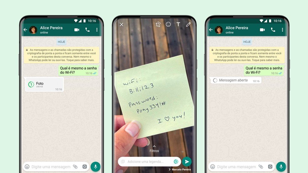 WhatsApp lança imagens de visualização única